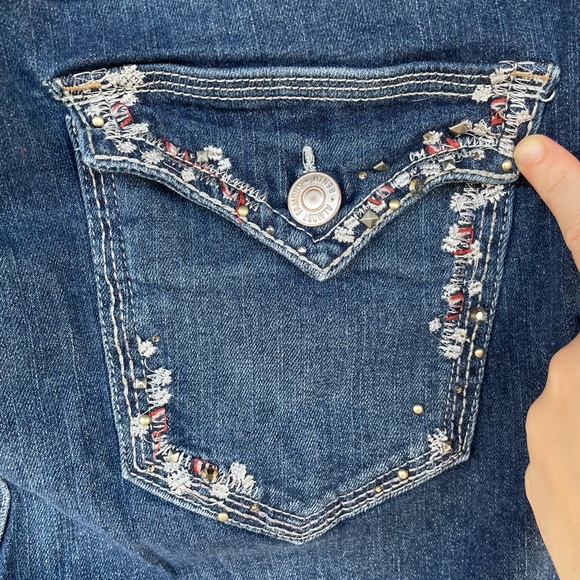 Ladies Plus Size Almost Famous Mid Rise Bootcut Jeans Size 22 - Picture 10 of 12